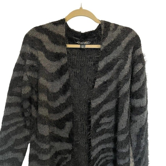 United States Sweaters Open Knit Duster Eyelash Cardigan Sweater Women's Small - Picture 5 of 9